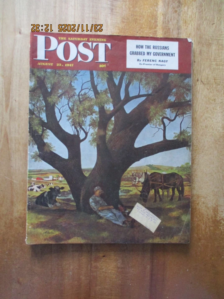 4  Saturday Evening Post   Magazines  All Pictured   All complete  1946-47 - Image 3 of 4