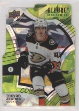 2021-22 Upper Deck Allure Rookies Green Rainbow Die-Cut 18/99 Trevor Zegras po4