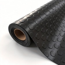 4x10 FT Garage Floor Mat, 2mm Thickened PVC Coin Pattern Garage Mat with 20PC...