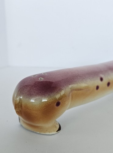 VTG Stretch Pig Salt & Pepper Shakers Long 1 Piece. Japan 1950s. Porcelain. Rare - Picture 5 of 14
