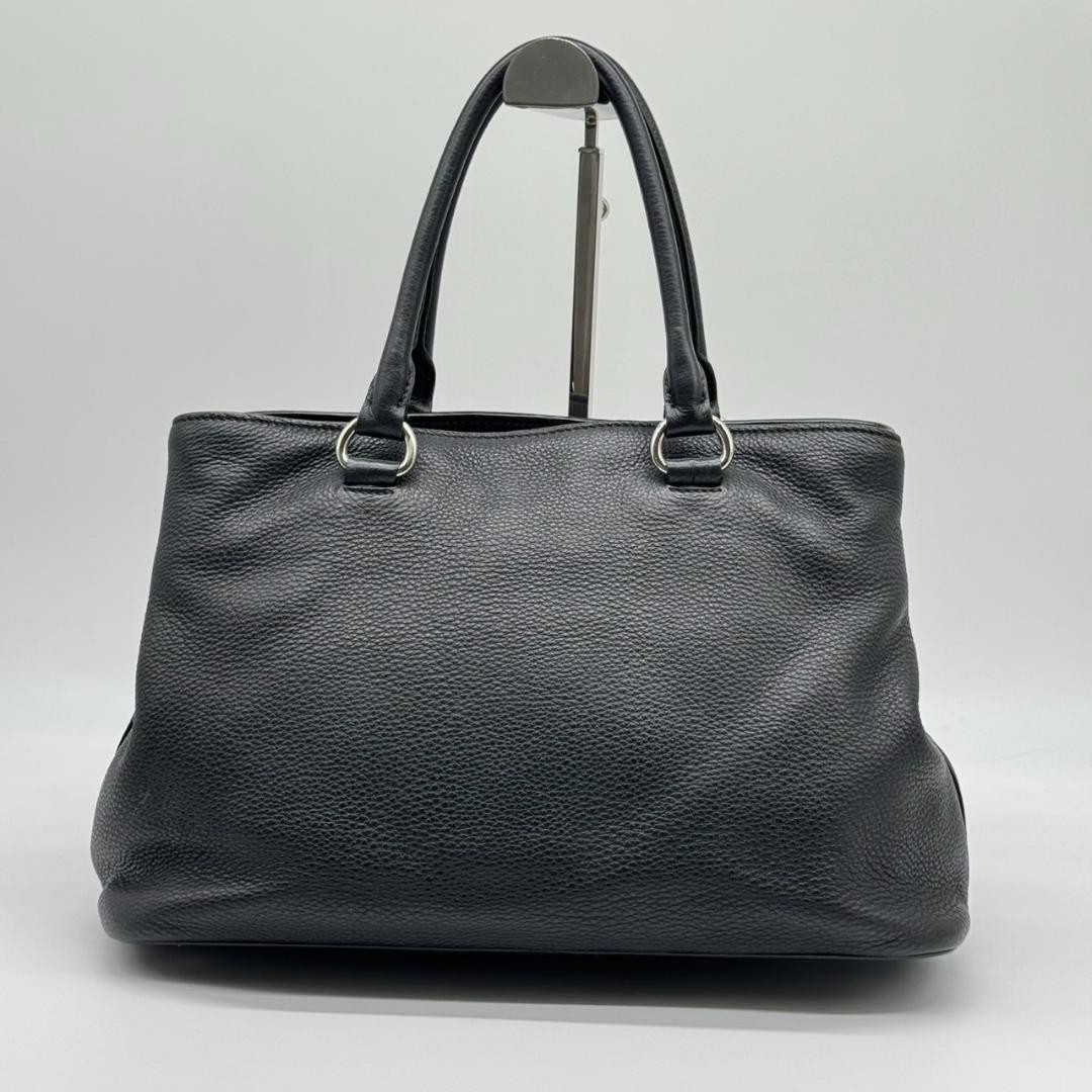 PRADA Triangular Logo 2 Way Leather Shoulder Hand… - image 20