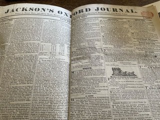 Original Jackson’s Oxford Journal May 3rd 1834 Truly Fascinating