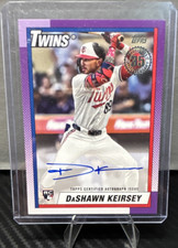 Topps 2025 Update Series 1990 Autographs DaShawn Keirsey Jr. Rookie Twins