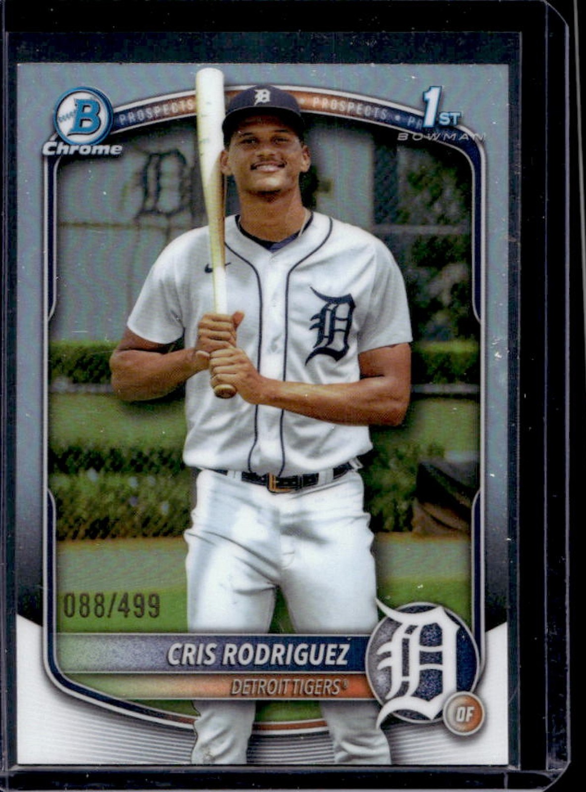 2025 Bowman Chrome Cris Rodriguez Refractor 1st Prospect #88/499 Tigers