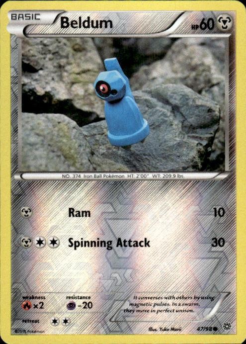 Pokemon Reverse Holo Beldum XY - Ancient Origins 47/98 LP