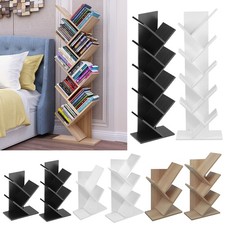 3/5/9 Branches Bookcase Tree Bookshelf Free Standing Book Shelf Storage Shelves