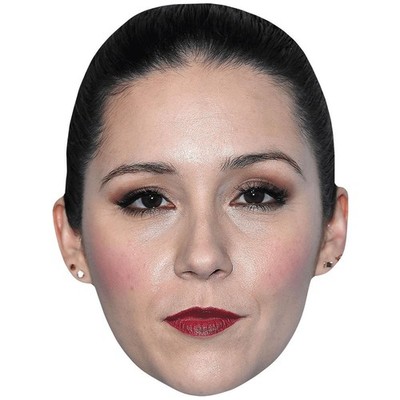 Shannon Woodward (Lipstick) Big Head. Larger than life mask.