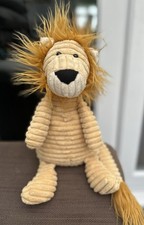 Jellycat Cordy Roy Lion Soft Plush approx 15” Toy ribbed sitting beanie J3138