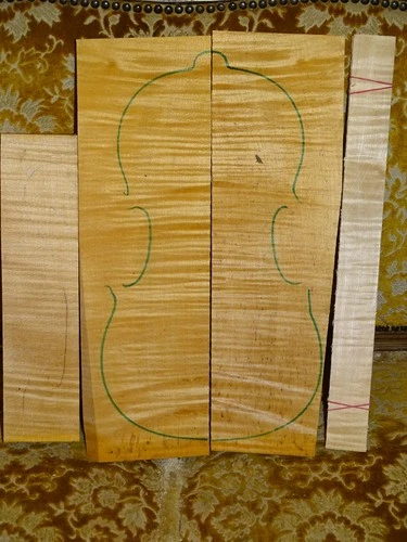 Tonewood, tonewood, class bosn set for violin, nice flamed maple set for violin