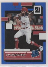 2022 Panini Donruss Rated Rookie Holo Blue Brandon Marsh #41 0z8z