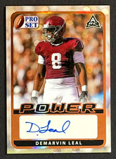 2021 LEAF PRO SET AUTO DEMARVIN LEAL SIGNED AUTOGRAPH ROOKIE CARD RC. rookie card picture