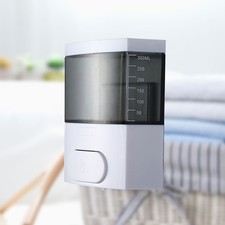 Wall Bathroom Soap Dispenser Shampoo Conditioner Body Wash Pump Black