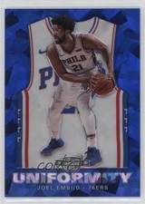 2019 Panini Contenders Optic Uniformity Blue Cracked Ice Prizm Joel Embiid 11ng