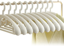 Plastic Clothes Hanger, Extra Thick Plastic Wide Shoulder Adult 360 Degrees Rota