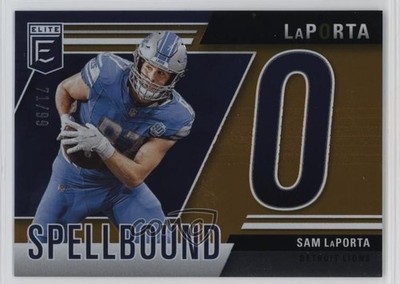 2024 Panini Donruss Elite Spellbound Orange /99 Sam LaPorta #8 0sp7