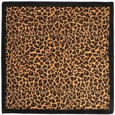 Leopard Print Bandana Animal Wearable Art 100 Cotton One Size, Black
