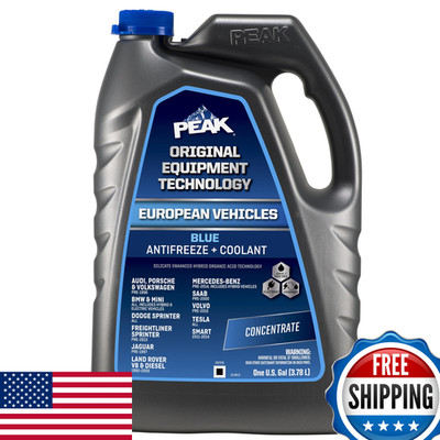 Peak Oet Extended Life Blue Concentrate Antifreeze/Coolant For European