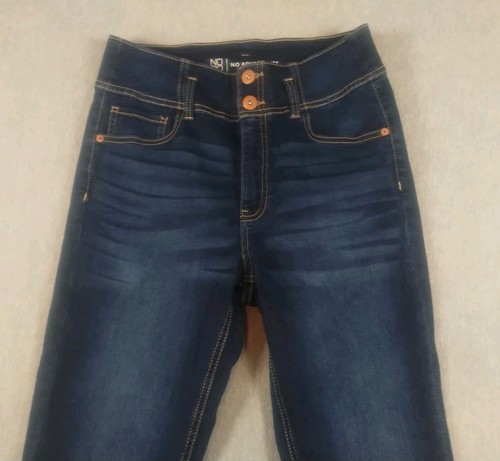 No Boundaries Jeans Ankle Tapered Damen Größe 13 Blau Denim Stretch Distressed - Bild 6 von 22