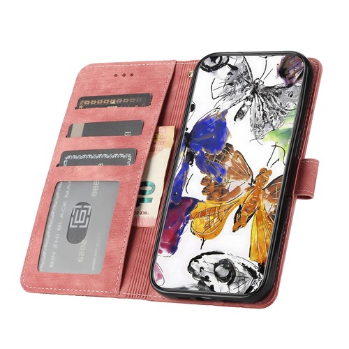 Phone Cover for Google 7 8 6 Pro Butterfly Embossed PU Leather Flip Wallet Case - Picture 4 of 10