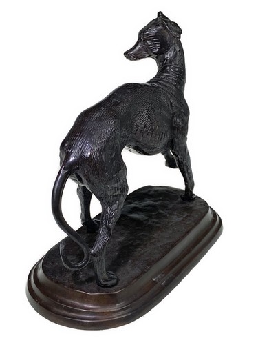 Bronze Skulptur Statue Italienischer Windhund Hund Whippet Dobermann Kunst - Bild 5 von 10