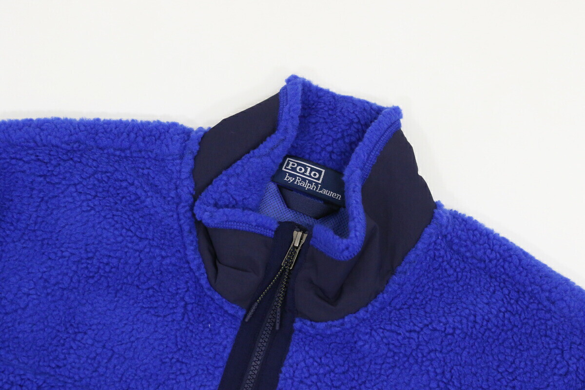 トップス 90s RALPH LAUREN Wool Nylon Zip Parka L Polo Ralph Lauren Full Zip Alpine Ski '92 Vintage Fleece
