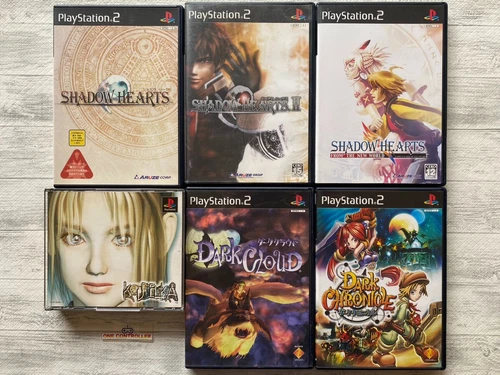 SONY PS 1 2 Koudelka & Shadow Hearts 1  2 & New World & Dark Cloud & Chronicle