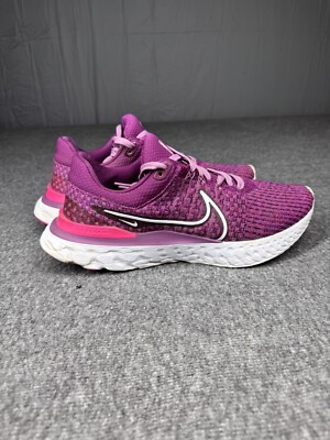 Nike React Infinity Run Womens 11 Flyknit Purple Athletic  display picture 1