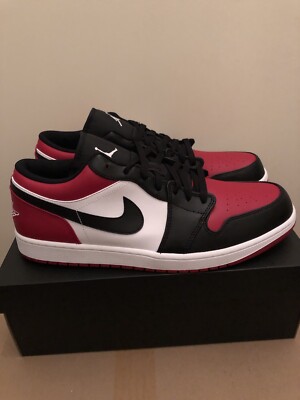 Nike Air Jordan 1 Low  Bred Toe  553558-612 US15 UK14 EU49,5 CM33