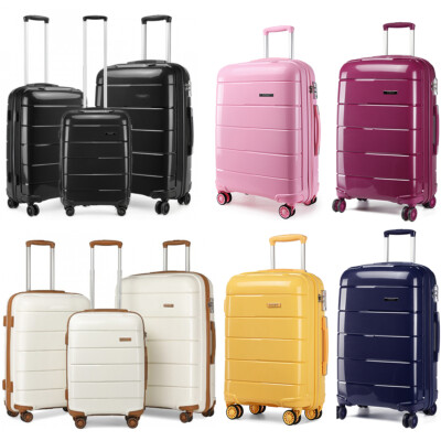 20/24/28Inch Hard Shell Suitcase Set Cabin Hand PP Luggage Travel Case  Trolley UK