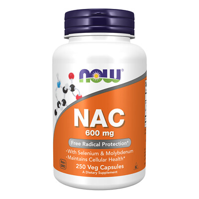 #ad NOW FOODS NAC 600 mg 250 Veg Capsules $22.95