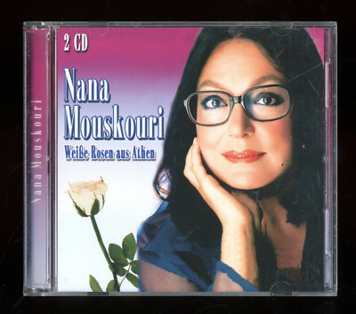 SELTENE 2 CD   NANA MOUSKOURI - WEIBE ROSEN AUS ATHEN   DOPPELALBUM 40 TITEL