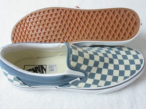 vans slip on blue mirage