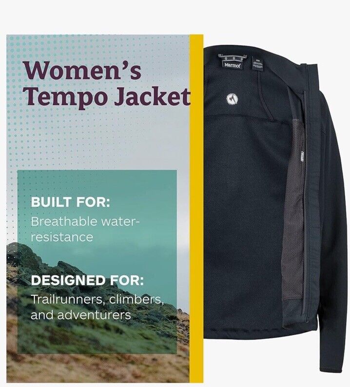 Marmot Tempo M3 Fuchsia Jacket Water Repel Breath… - image 17