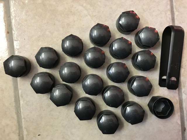 Radmutter-Abdeckkappen Set - 20 Stück In 17/19/21mm Mit Entfernungswerkzeug