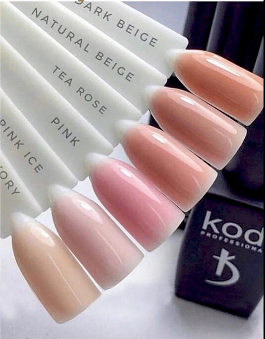 Base de goma natural camuflaje desnudo base abrigo rosa cubierta francesa arte en uñas Foto 4 de 4