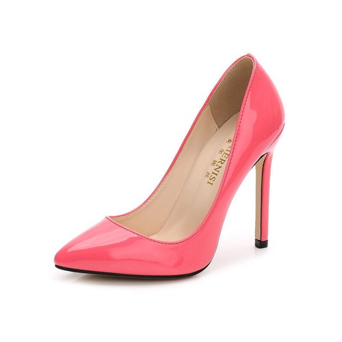 Zapatos de salón travesti de tacón alto para hombre y mujer drag queen negros patentes tacones de cuero - Imagen 15 de 16