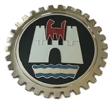 WOLFSBURG GERMANY AUTOMOBILE GRILLE BADGE EMBLEM