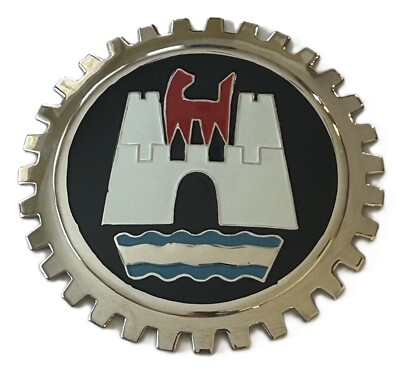 WOLFSBURG GERMANY AUTOMOBILE GRILLE BADGE EMBLEM