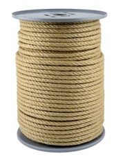 100 METER - 8 mm POLY-HANFSEIL 100% Polypropylen -POLY-HANF , TAUWERK HEMP ROPE