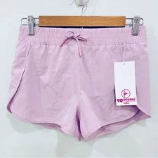 90 DEGREES By Reflex NWT 12 Girl’s Lavender Lined Sporty Athletic 2” Shorts