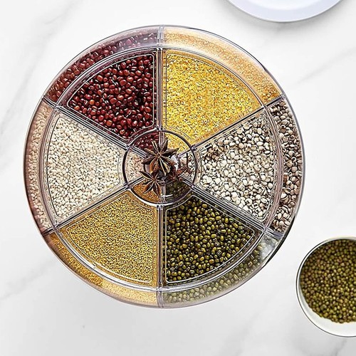 Transparent 22L Grain Storage Dispenser with Easy Access & Portion Control - Picture 8 of 8