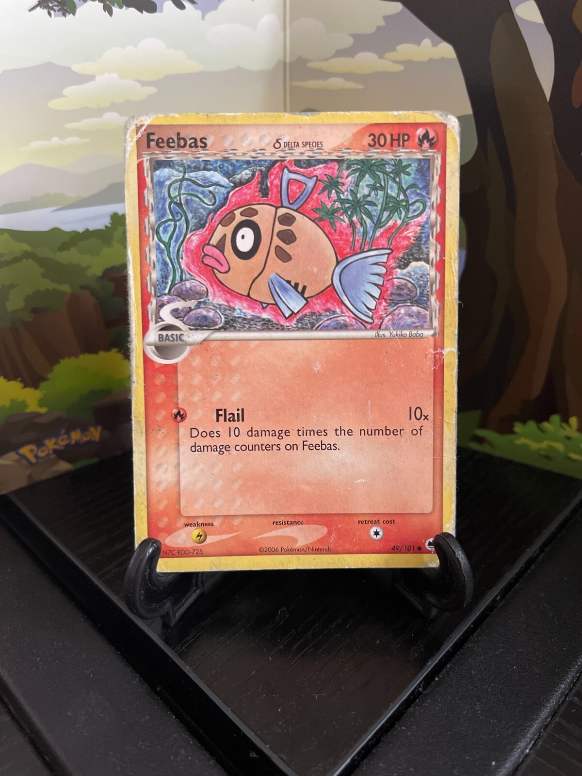 Feebas 49/101 - Dragon Frontiers - Common - Pokemon Card - DMG