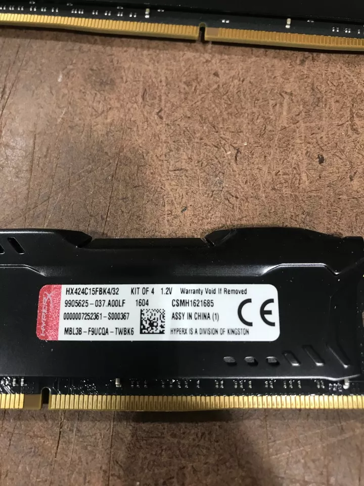 Kingston HyperX FURY 8GB PC4-19200 (DDR4-2400) Memory (HX424C15FBK28) - Image 2 of 3