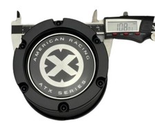 American Racing Matte Black Push Thru Wheel Center Cap 108mm