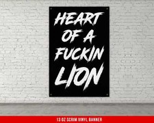 Motivational Gym Banner - Inspirational Weightlifting Decor for Garage
