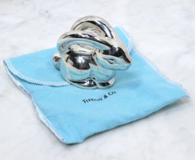 【Rabitさま専用】TIFFANY & CO.  silver925 ラトル Genuine TIFFANY & CO. Rabbit Bunny Rattle. 925 Sterling