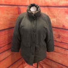 Ud Utex Design Army Green Down Filled Overcoat Size Large