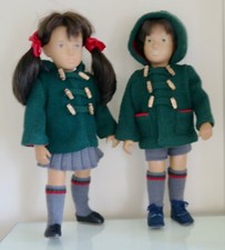 Knitting for Sasha, Gregor and Baby. Duffle Coats for Gregor and Sasha. 16"