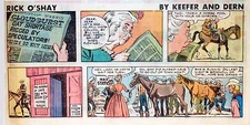 Rick O'Shay by Mel Keefer - full color Sunday comic page - July 29, 1979