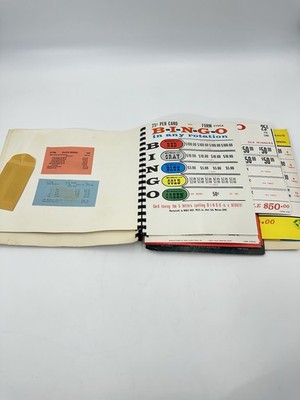 Vintage Gambling Bingo Gaming Pull Tab Fundraising Casino Memorabilia Book RARE